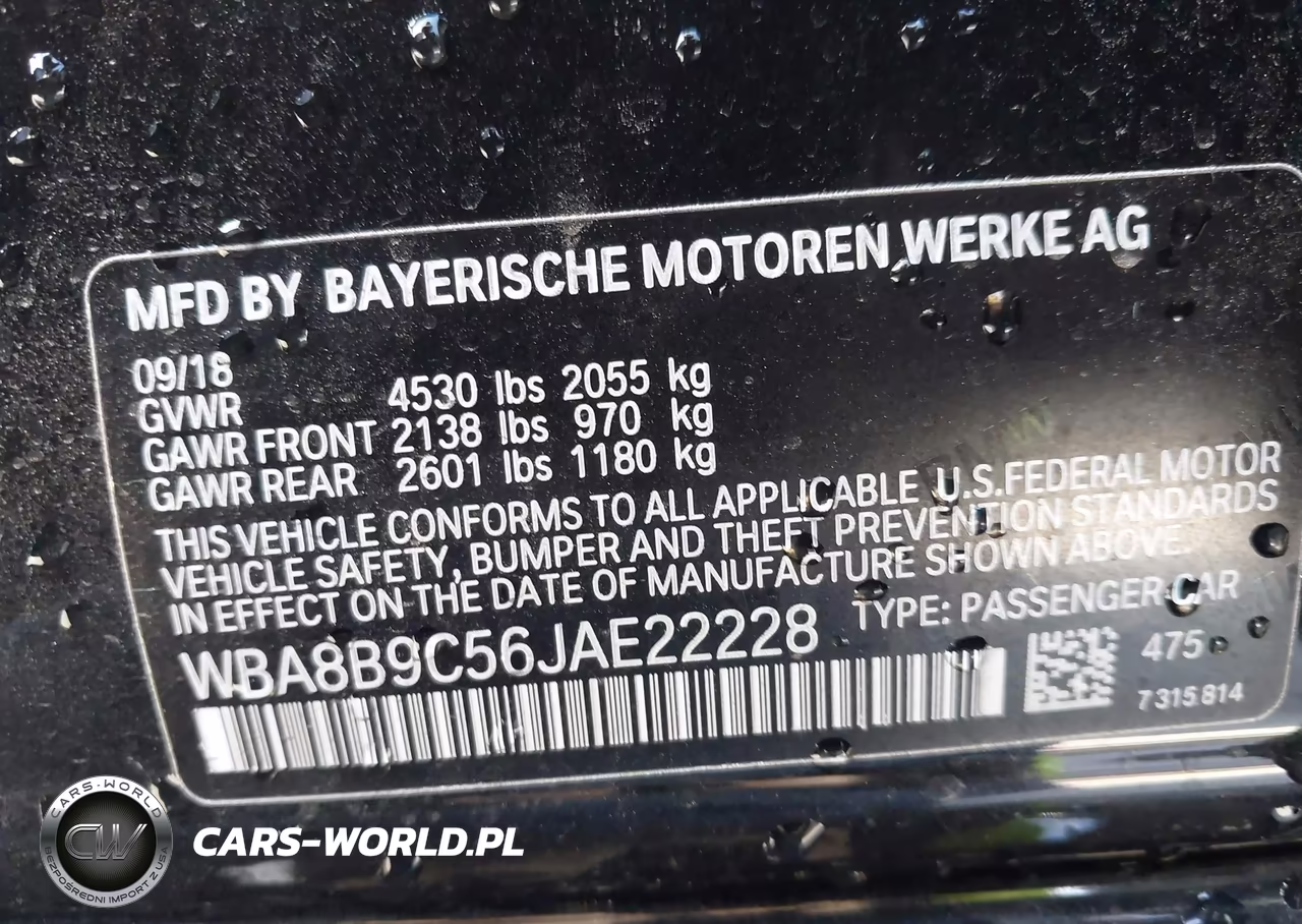 2018 BMW 330I VIN:WBA8B9C56JAE22228 - 9