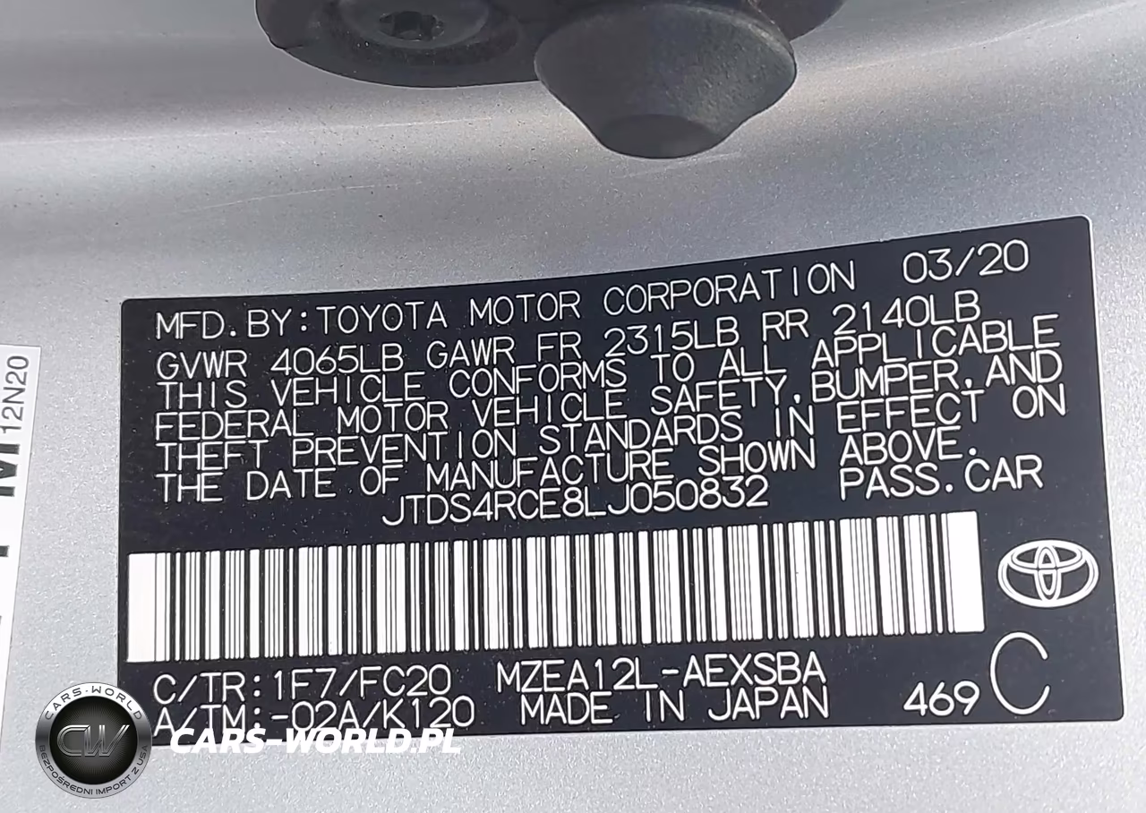 2020 Toyota Corolla Se VIN:JTDS4RCE8LJ050832 - 9