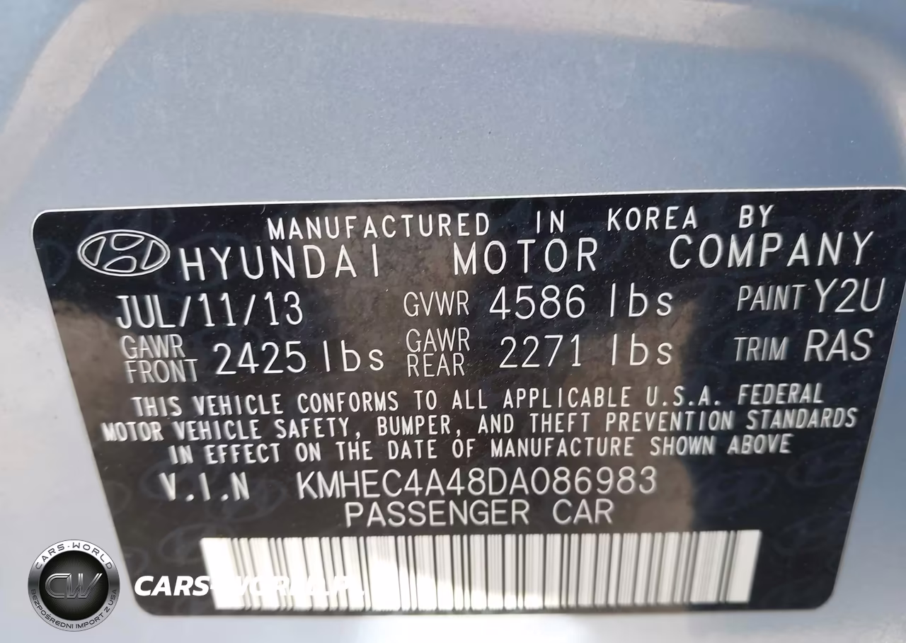 2013 Hyundai Sonata Hybrid VIN:KMHEC4A48DA086983 - 9