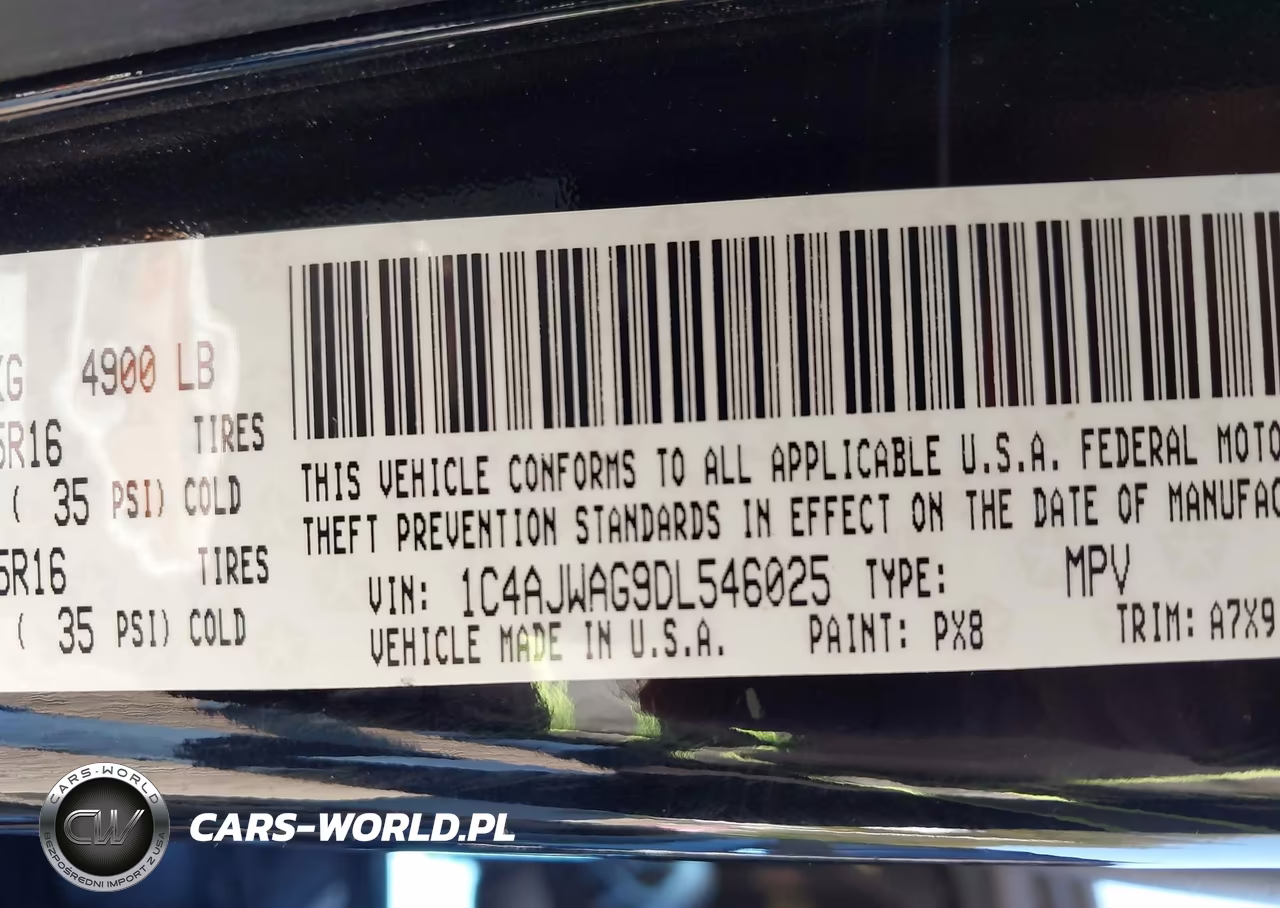 2013 Jeep Wrangler Sport VIN:1C4AJWAG9DL546025 - 9