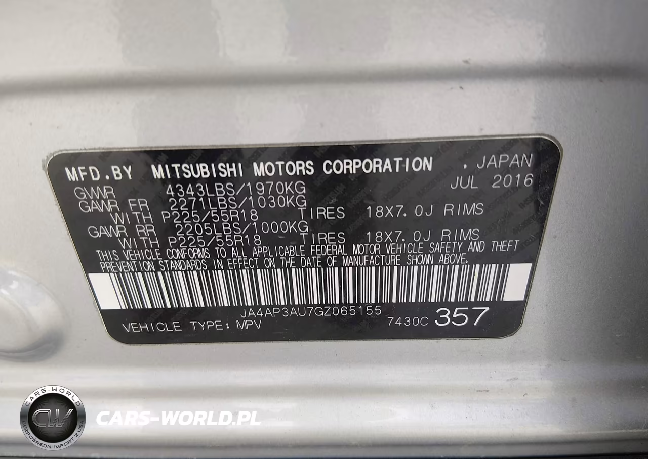 2016 Mitsubishi Outlander Sport 2.0 Es VIN:JA4AP3AU7GZ065155 - 9