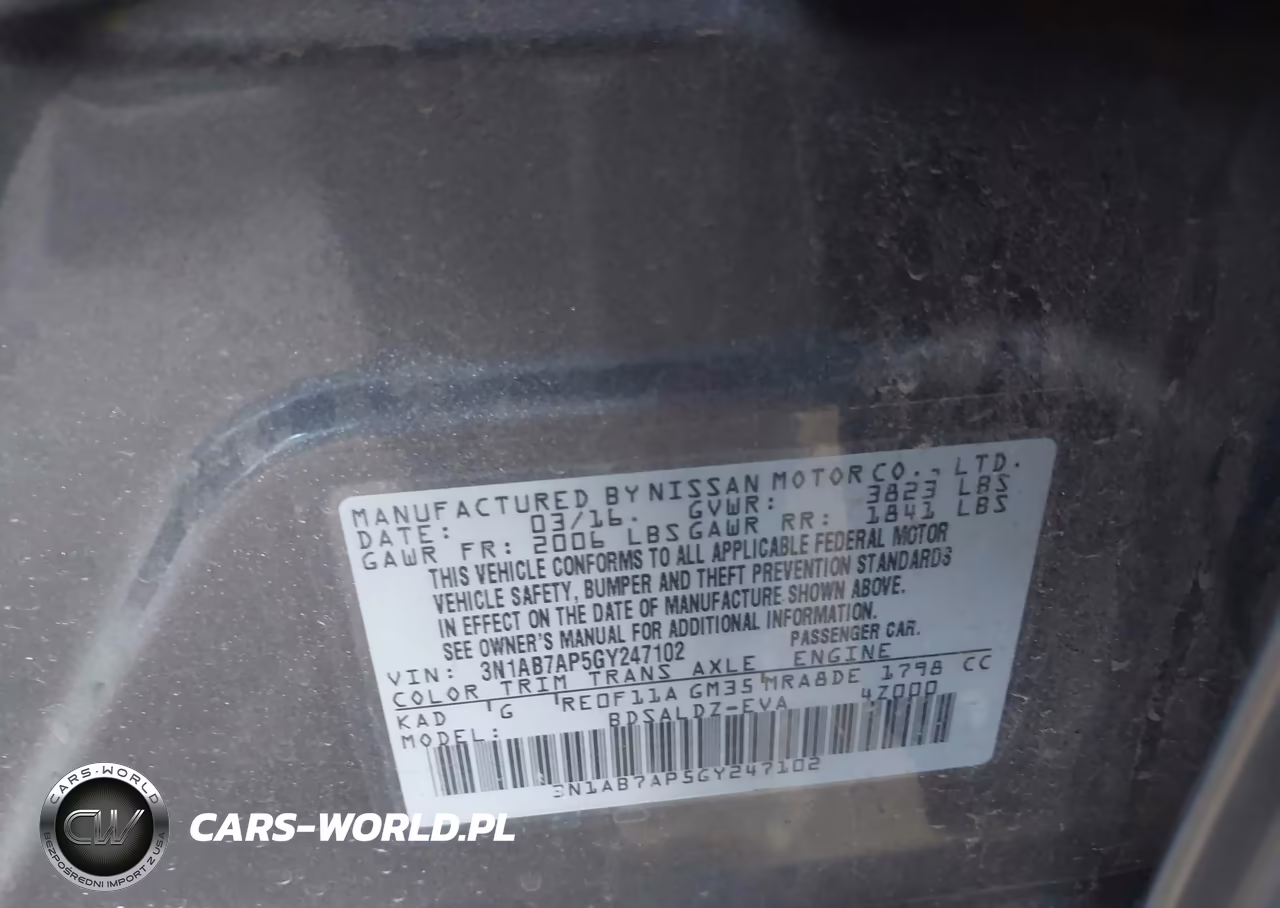 2016 Nissan Sentra Sv VIN:3N1AB7AP5GY247102 - 9