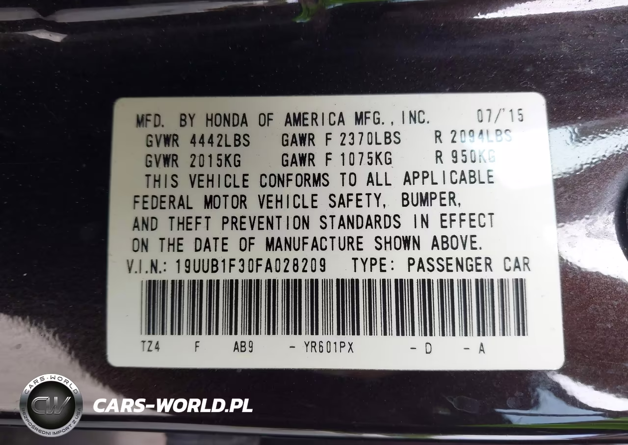 2015 Acura Tlx VIN:19UUB1F30FA028209 - 9