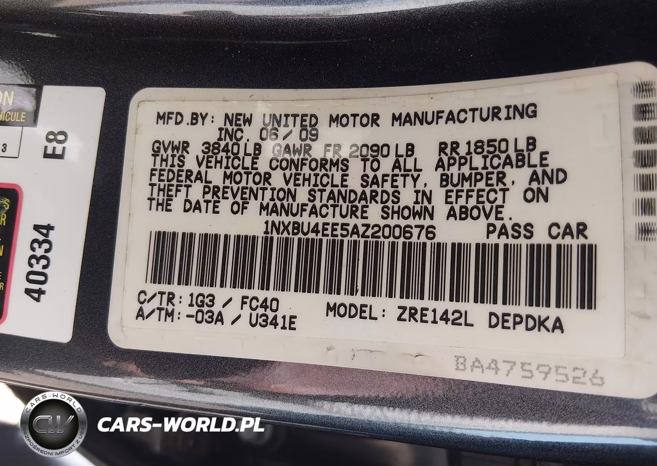 2010 Toyota Corolla Le VIN:1NXBU4EE5AZ200676 - 9