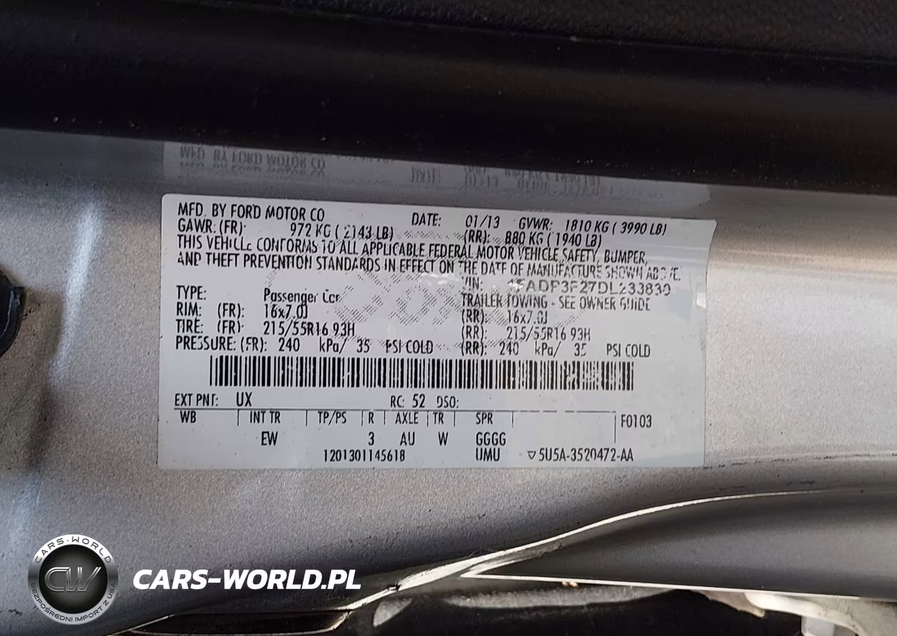 2013 Ford Focus Se VIN:1FADP3F27DL233830 - 9