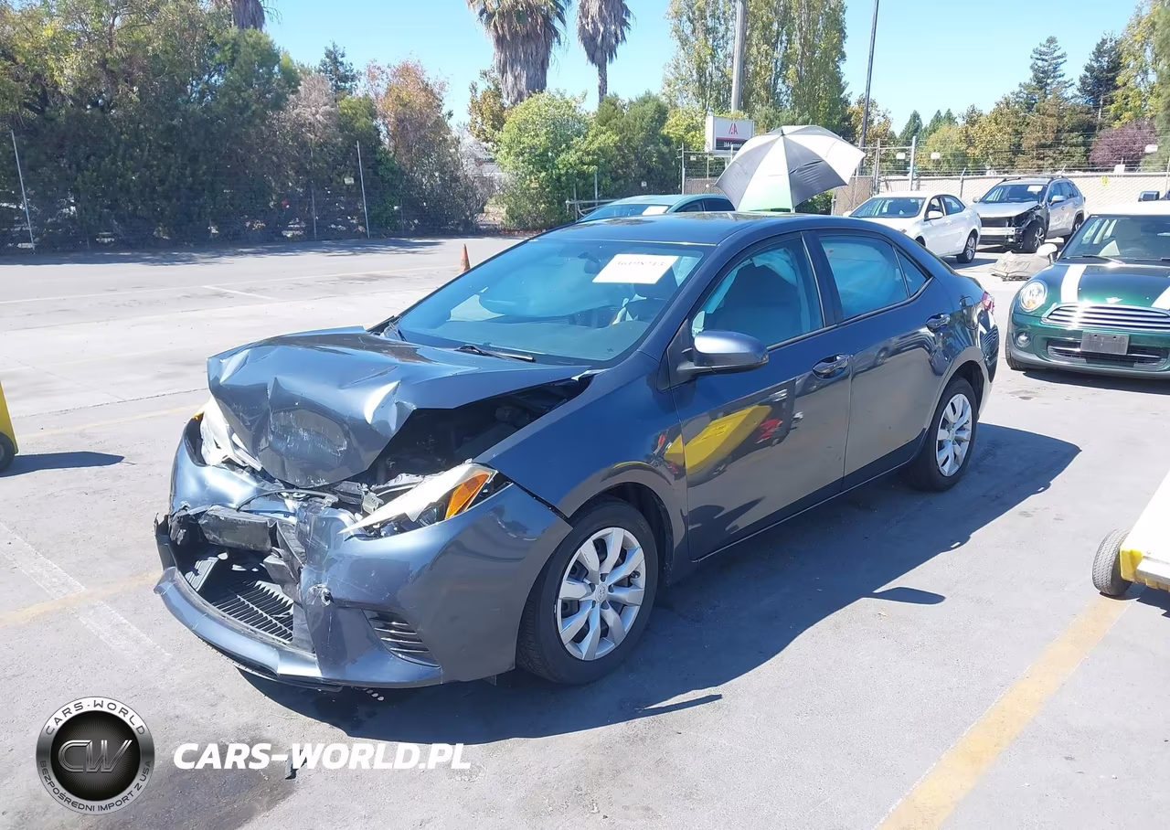2016 Toyota Corolla Le VIN:5YFBURHE9GP409244 - 2