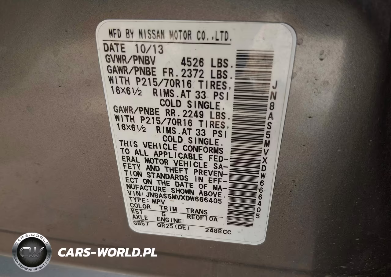 2013 Nissan Rogue S VIN:JN8AS5MVXDW666405 - 9