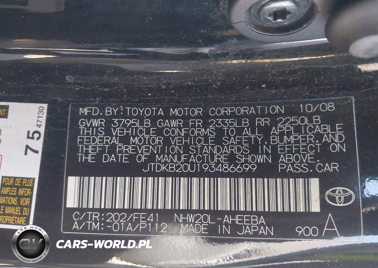 2009 Toyota Prius VIN:JTDKB20U193486699 - 9
