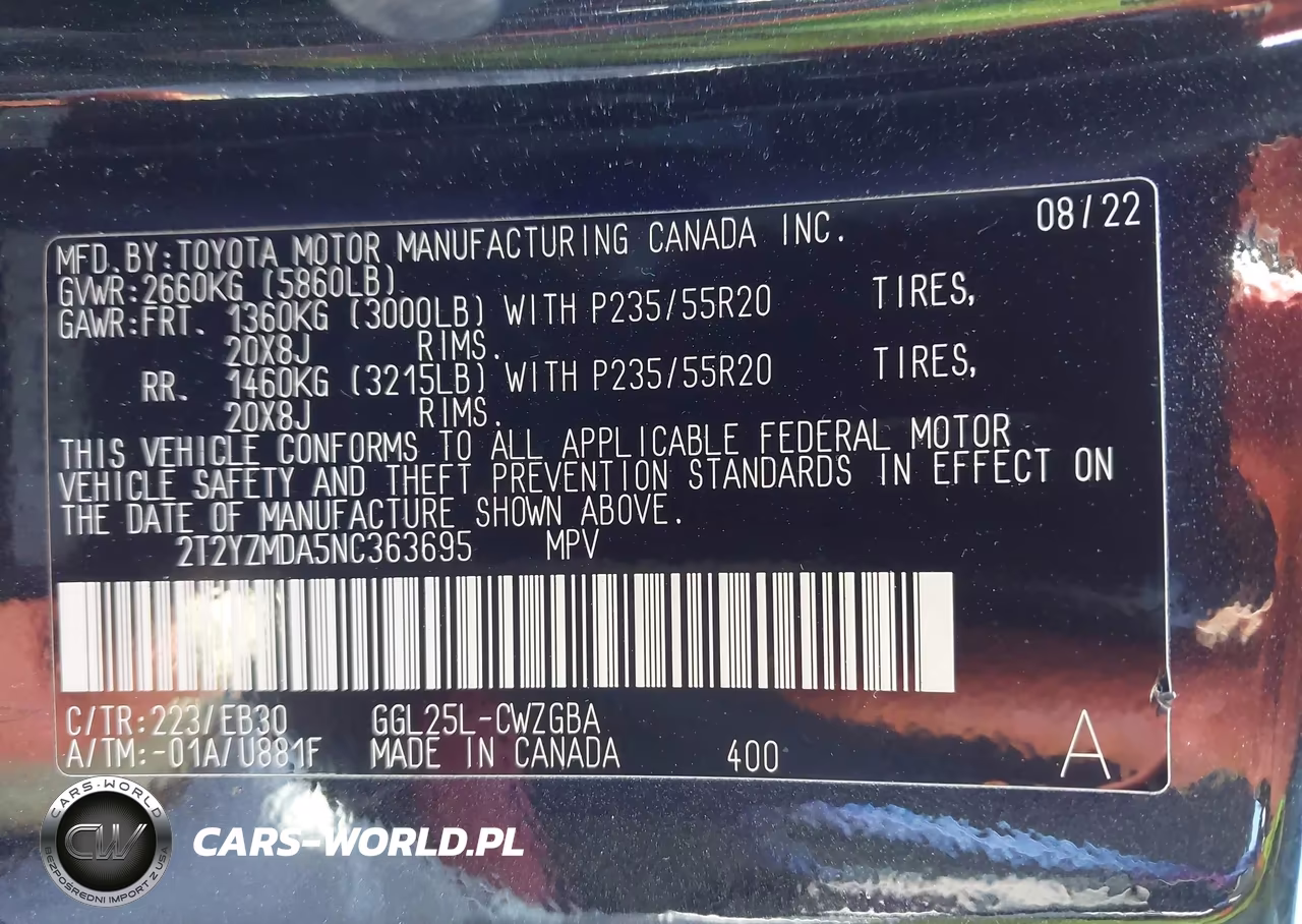 2022 Lexus Rx 350 F Sport Handling VIN:2T2YZMDA5NC363695 - 9