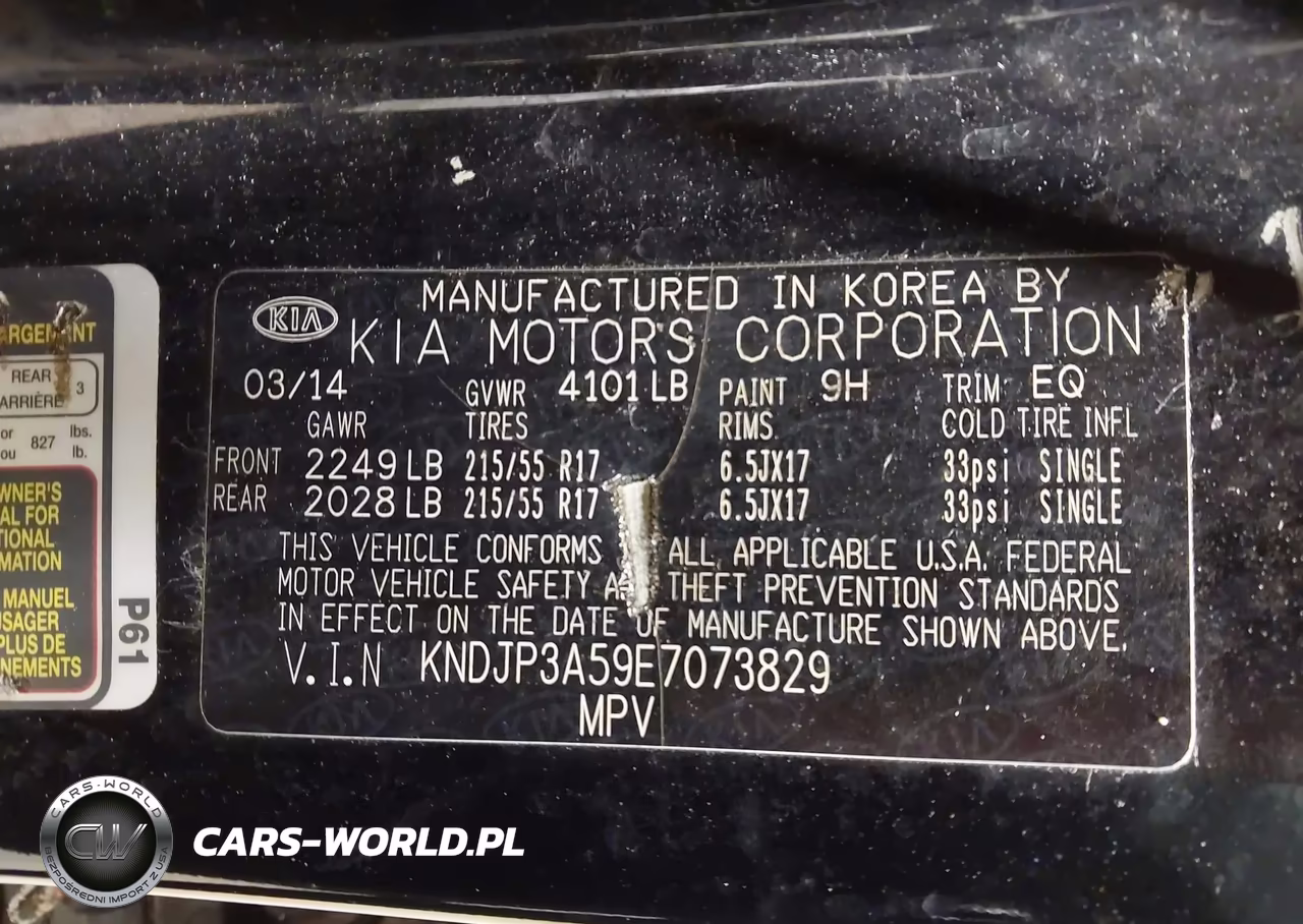 2014 Kia Soul + VIN:KNDJP3A59E7073829 - 9