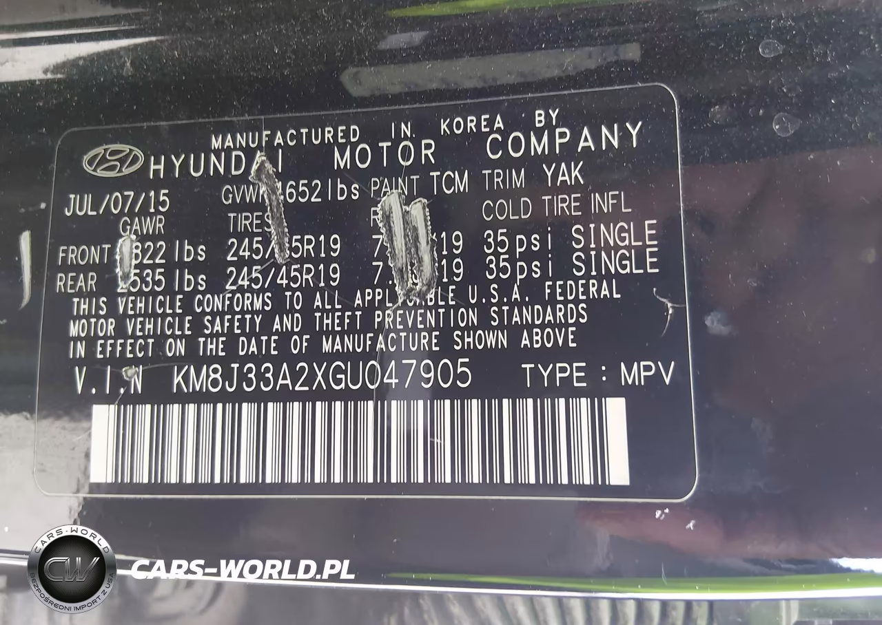 2016 Hyundai Tucson Limited VIN:KM8J33A2XGU047905 - 9