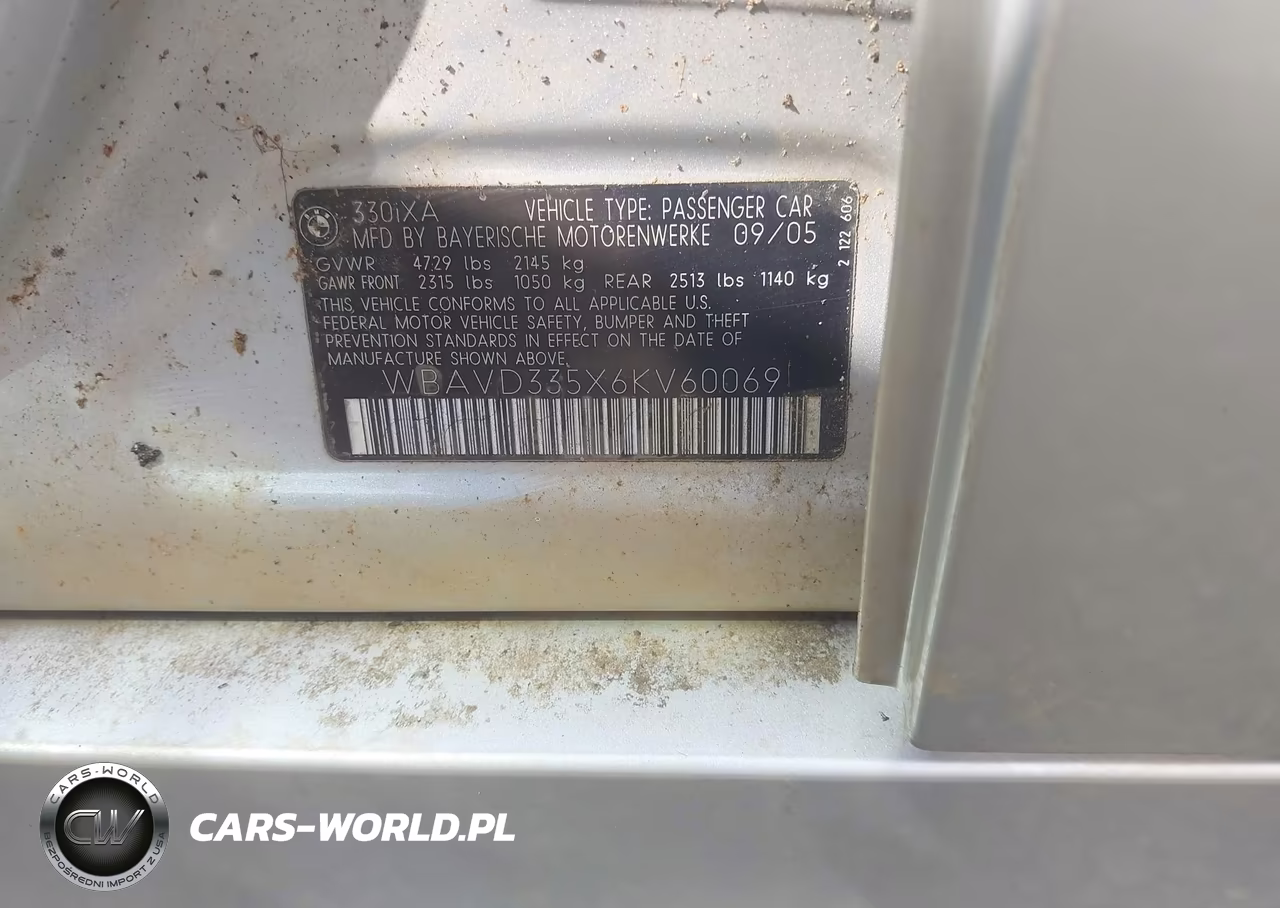 2006 BMW 330Xi VIN:WBAVD335X6KV60069 - 9