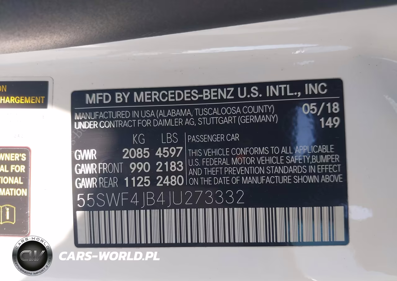2018 Mercedes-Benz C 300 VIN:55SWF4JB4JU273332 - 9