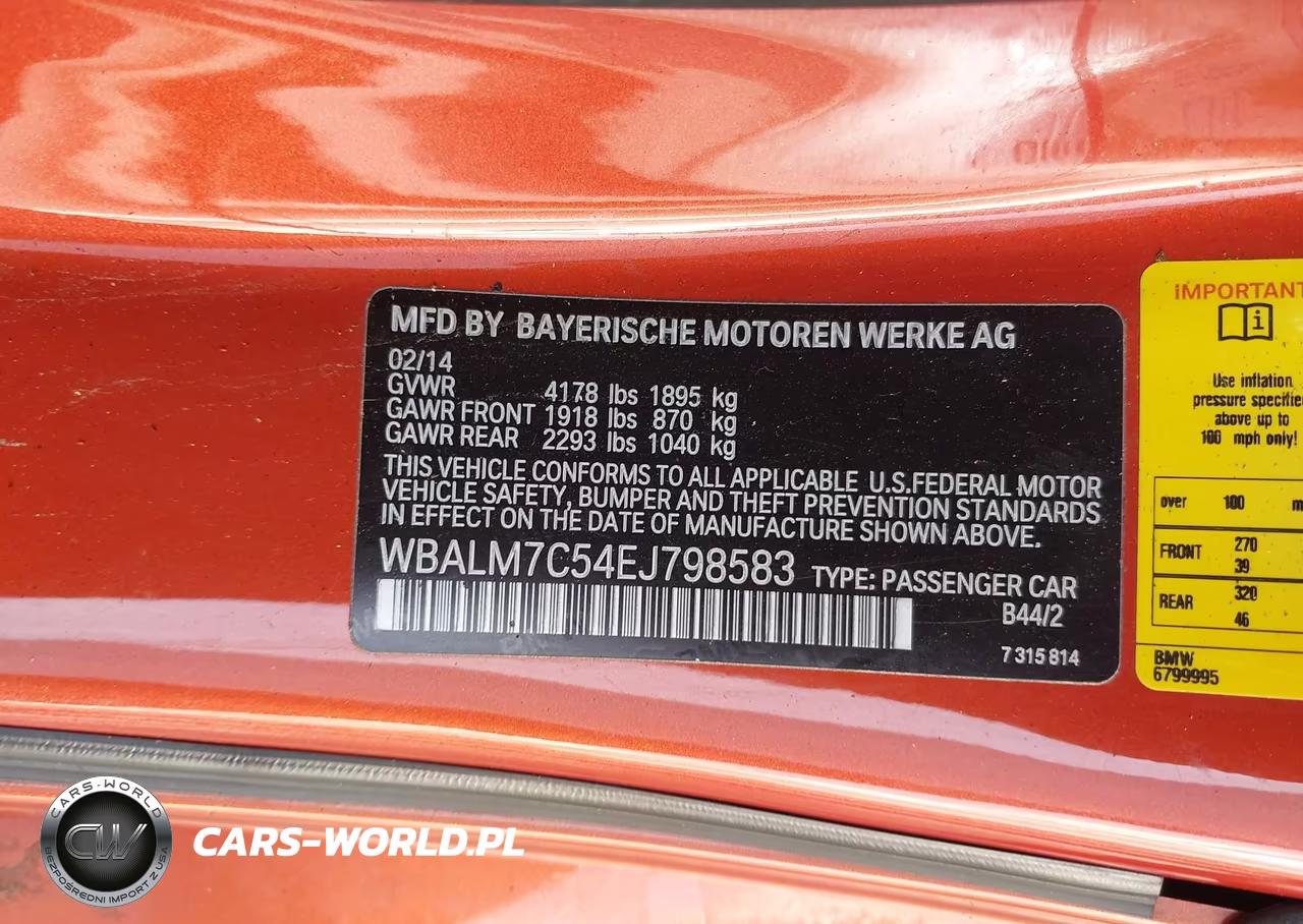2014 BMW Z4 Sdrive35I VIN:WBALM7C54EJ798583 - 9