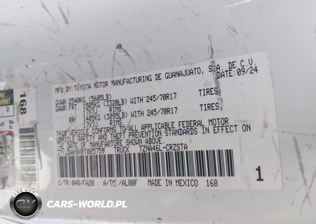2024 Toyota Tacoma Sr VIN:3TYJDAKNXRT005759 - 9
