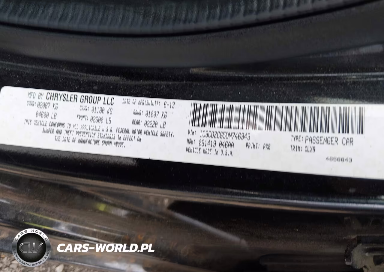 2013 Dodge Avenger Sxt VIN:1C3CDZCG5DN746343 - 9