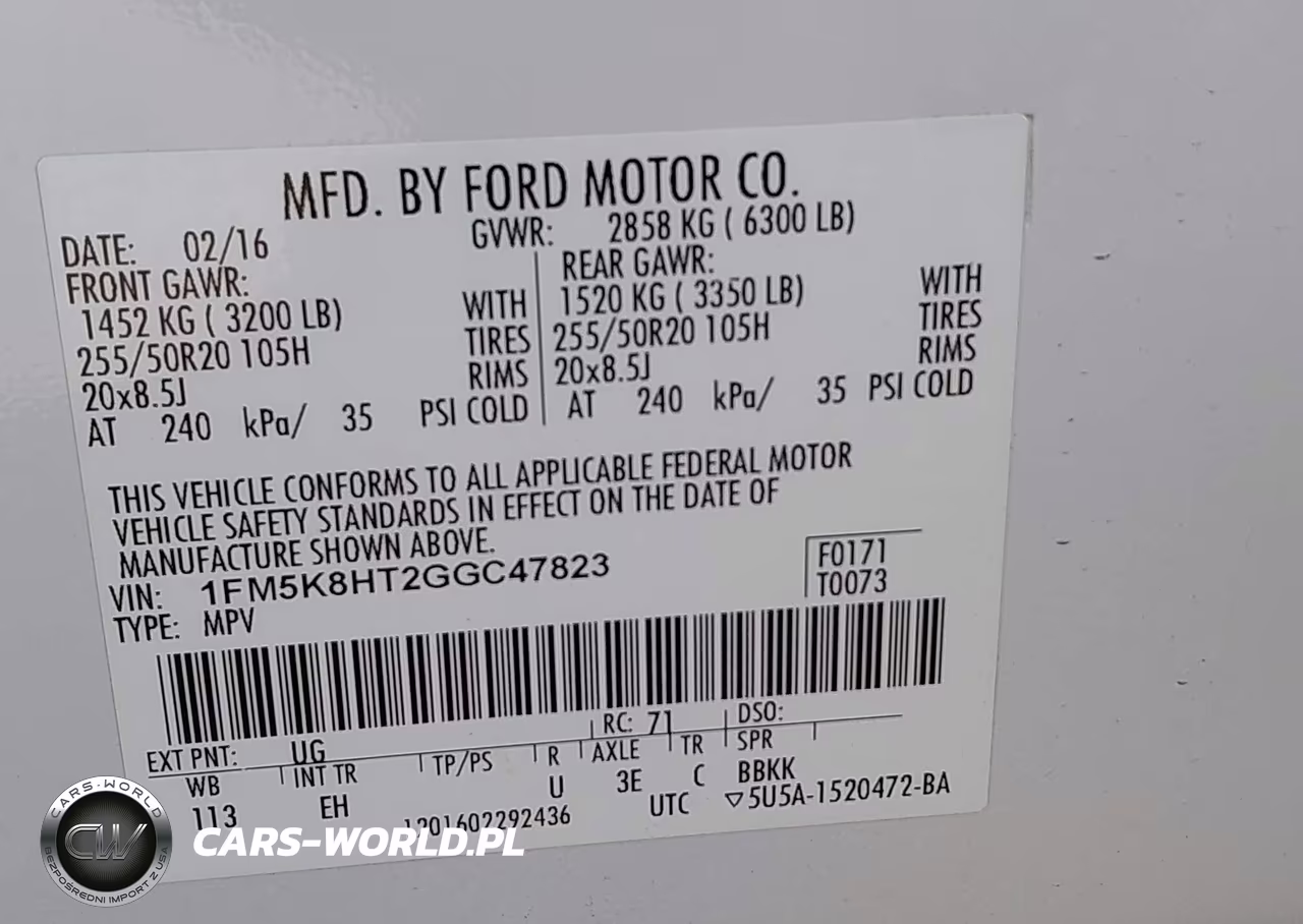 2016 Ford Explorer Platinum VIN:1FM5K8HT2GGC47823 - 9