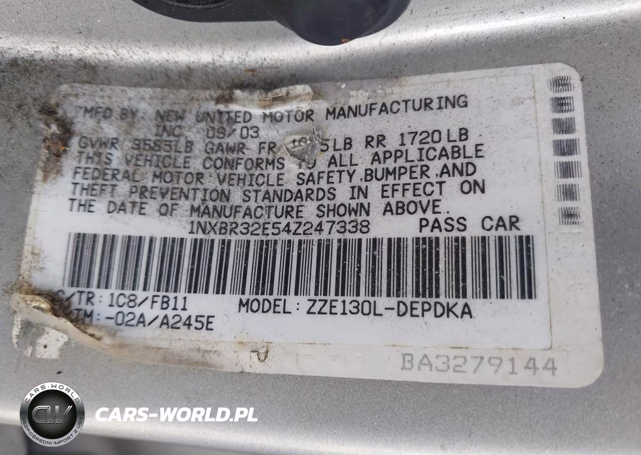 2004 Toyota Corolla Ce VIN:1NXBR32E54Z247338 - 9