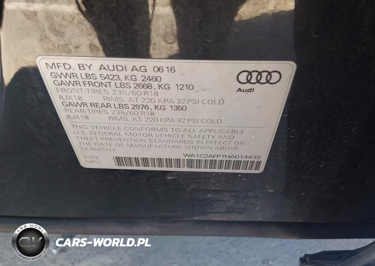 2017 Audi Q5 2.0T Premium VIN:WA1C2AFP7HA014432 - 9