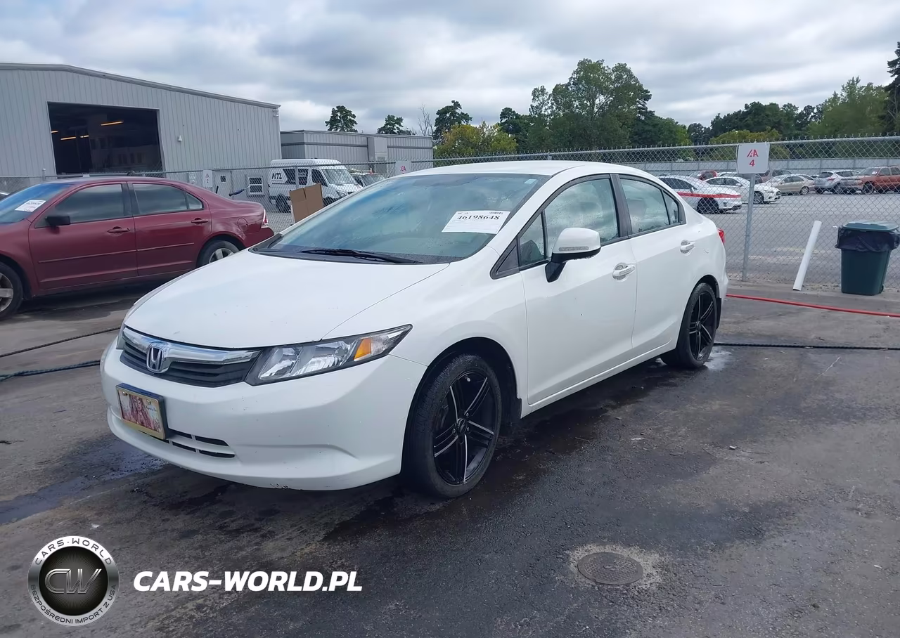 2012 Honda Civic Sdn Hf VIN:2HGFB2F6XCH523166 - 2