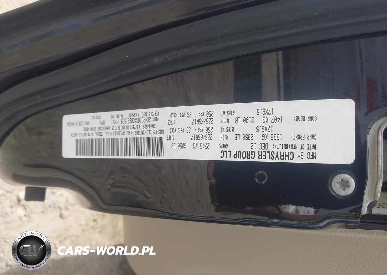 2013 Chrysler Town & Country Touring VIN:2C4RC1BG4DR631599 - 9
