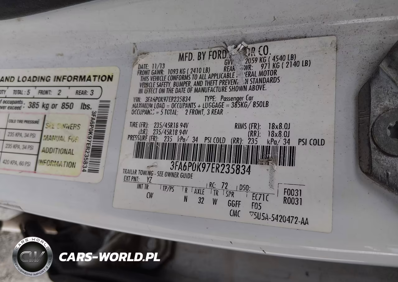 2014 Ford Fusion Titanium VIN:3FA6P0K97ER235834 - 9
