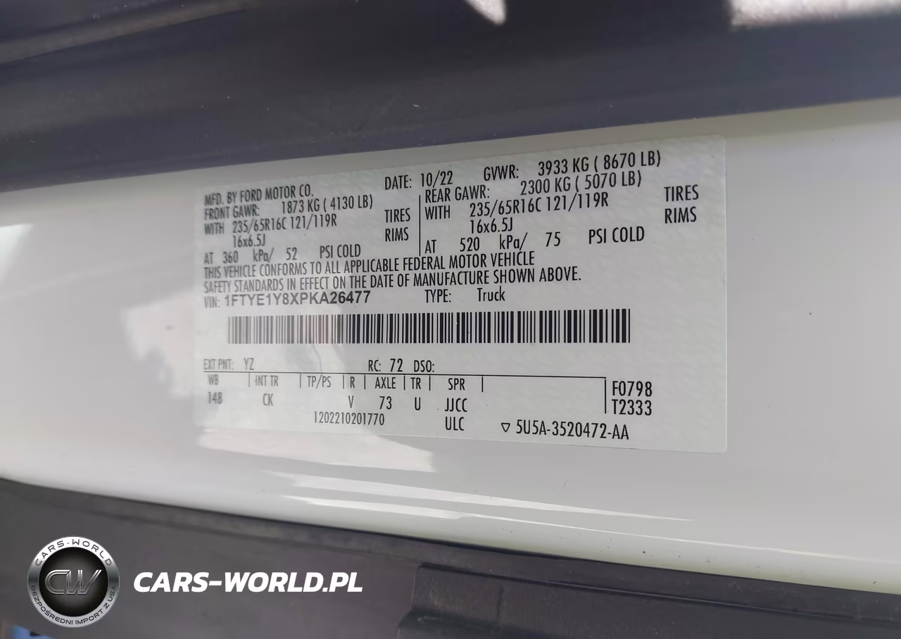 2023 Ford Transit-150 VIN:1FTYE1Y8XPKA26477 - 9