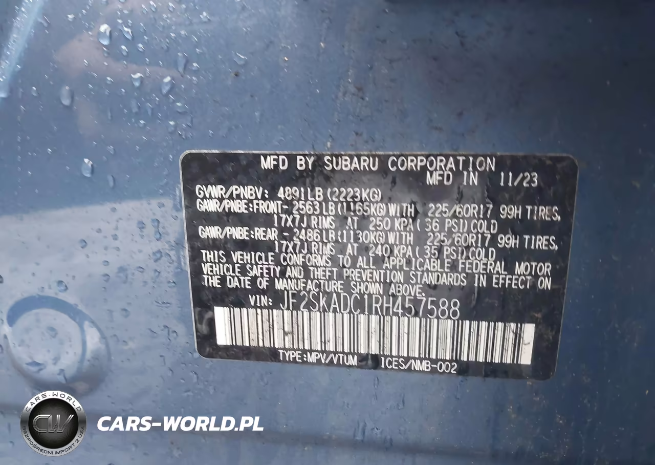 2024 Subaru Forester Premium VIN:JF2SKADC1RH457588 - 9