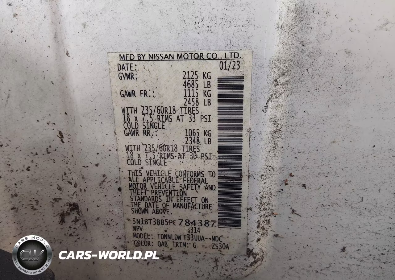 2023 Nissan Rogue Sv Intelligent Awd VIN:5N1BT3BB5PC784387 - 8