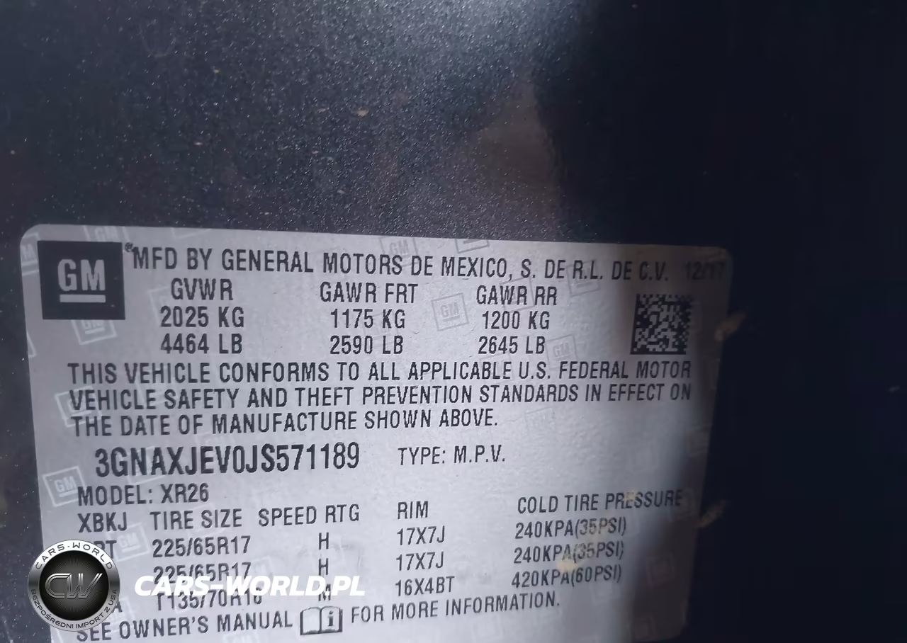 2018 Chevrolet Equinox Lt VIN:3GNAXJEV0JS571189 - 9