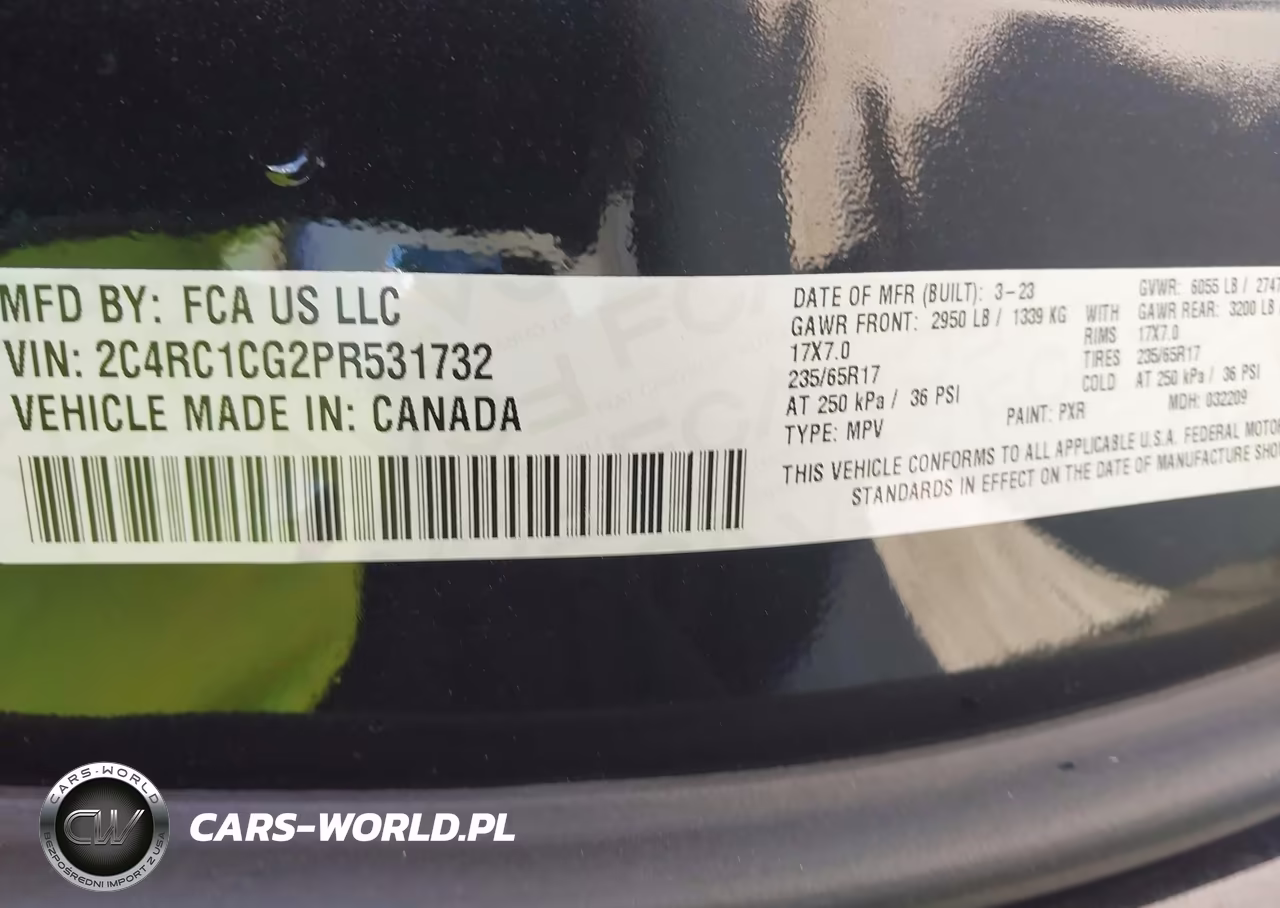2023 Chrysler Voyager Lx VIN:2C4RC1CG2PR531732 - 9