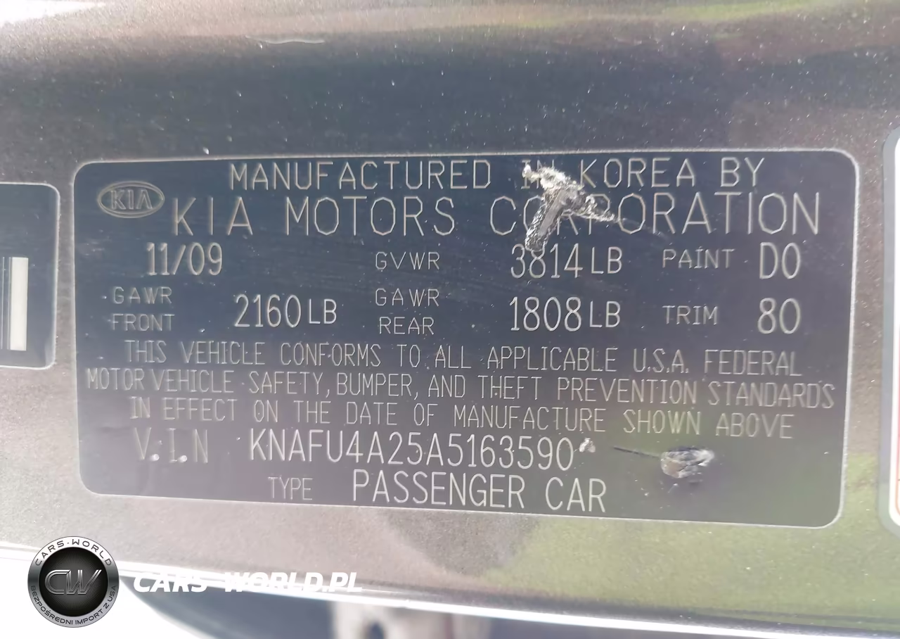 2010 Kia Forte Ex VIN:KNAFU4A25A5163590 - 9