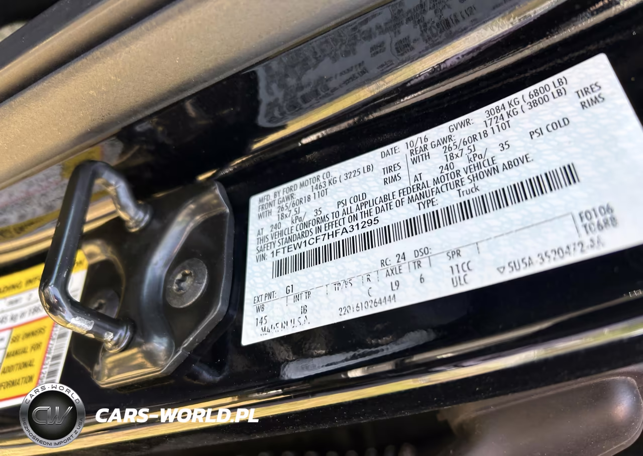 2017 Ford F-150 Xlt VIN:1FTEW1CF7HFA31295 - 9