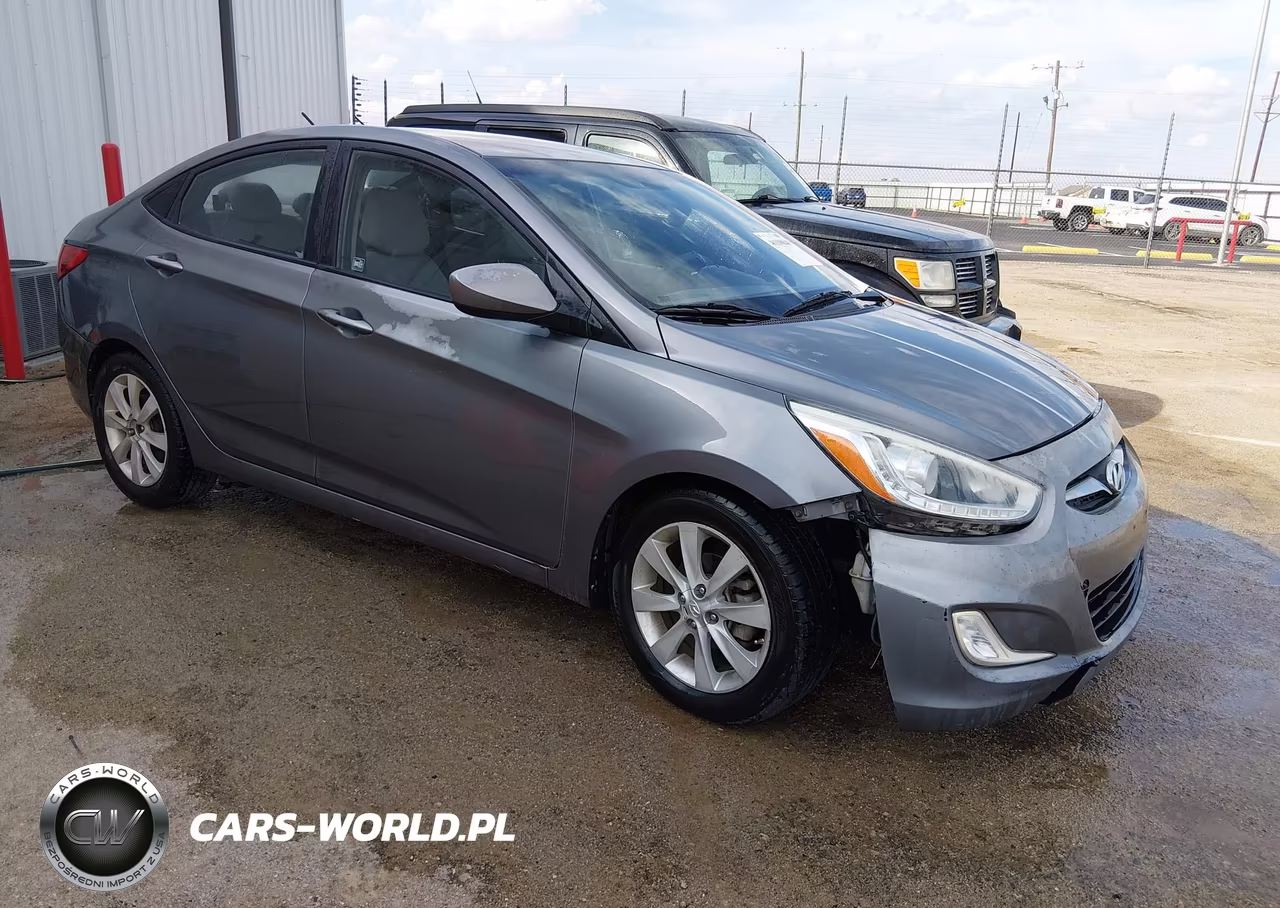 2014 Hyundai Accent Gls VIN:KMHCU4AE7EU625784 - 1