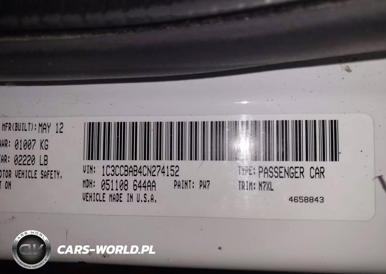 2012 Chrysler 200 Lx VIN:1C3CCBAB4CN274152 - 9