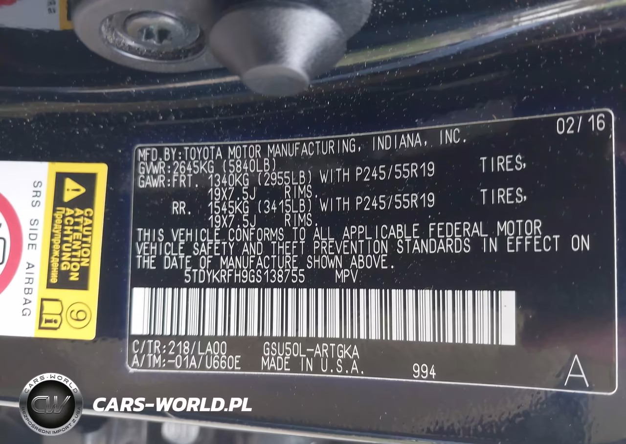 2016 Toyota Highlander Limited V6 VIN:5TDYKRFH9GS138755 - 9