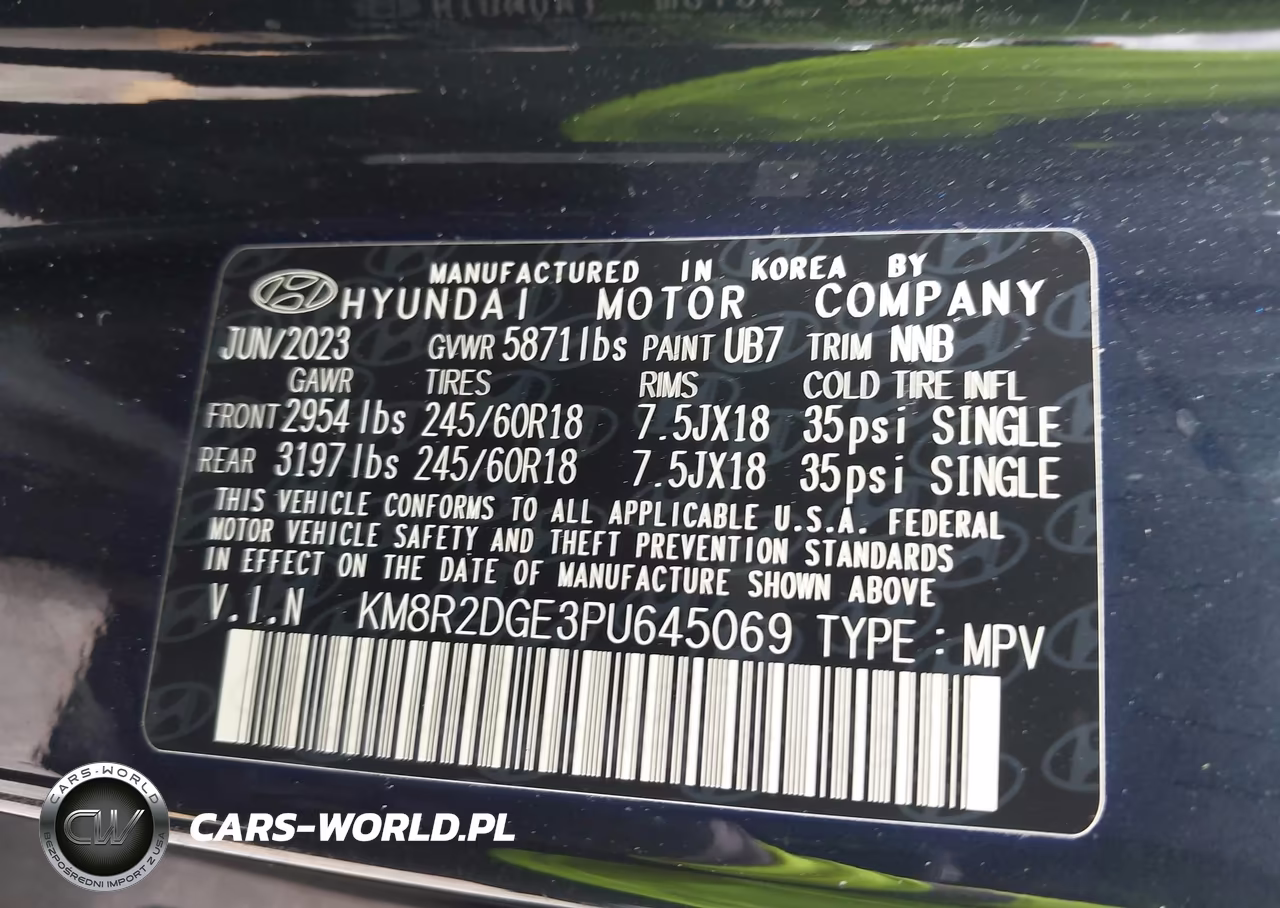 2023 Hyundai Palisade Sel VIN:KM8R2DGE3PU645069 - 9