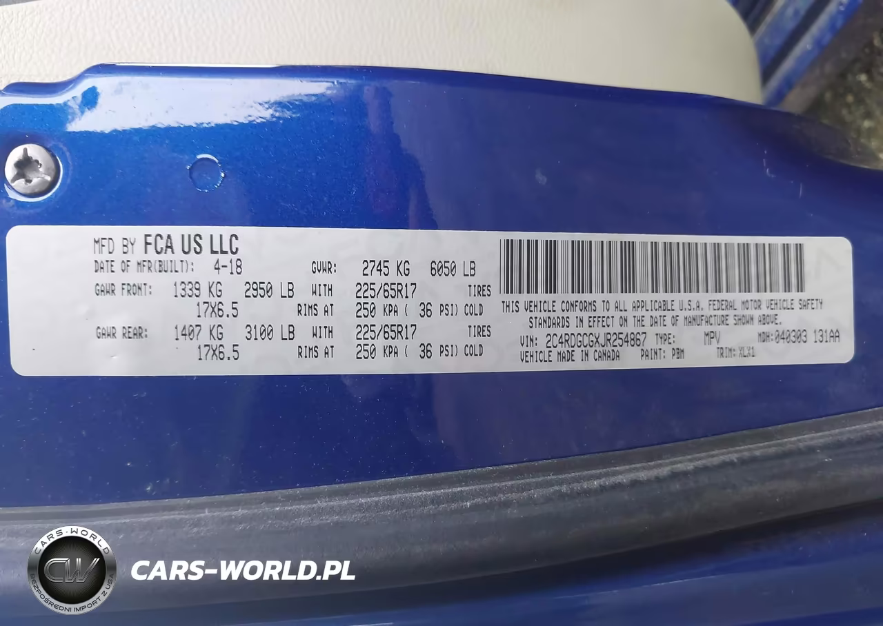 2018 Dodge Grand Caravan Sxt VIN:2C4RDGCGXJR254867 - 9
