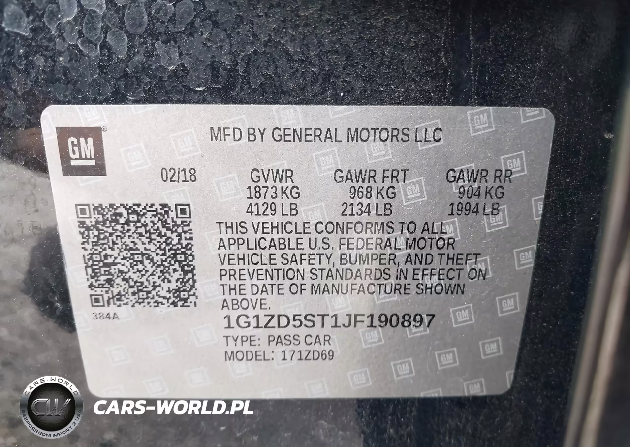 2018 Chevrolet Malibu Lt VIN:1G1ZD5ST1JF190897 - 9