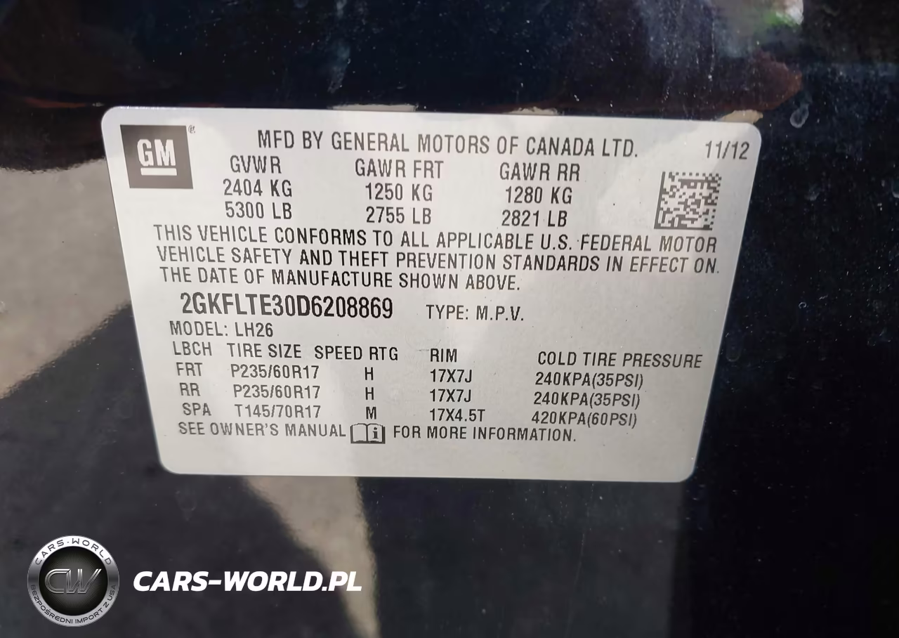 2013 GMC Terrain Sle VIN:2GKFLTE30D6208869 - 9