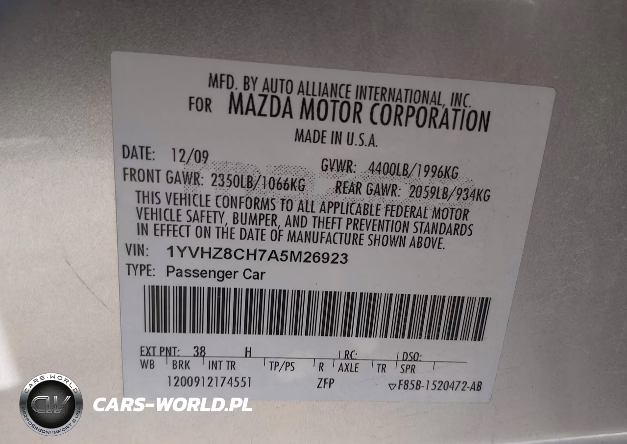 2010 Mazda Mazda6 I Touring VIN:1YVHZ8CH7A5M26923 - 9