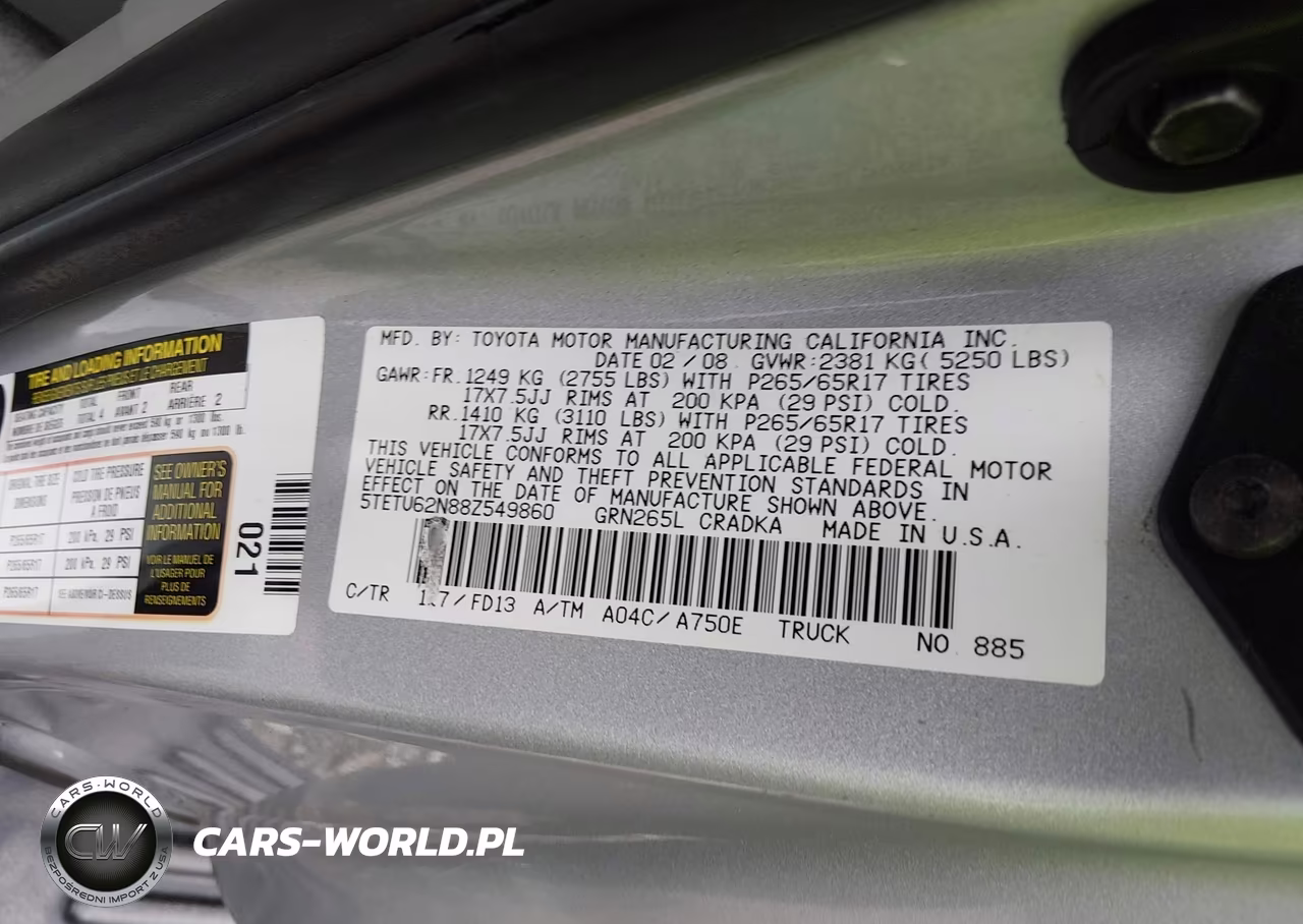 2008 Toyota Tacoma Prerunner V6 VIN:5TETU62N88Z549860 - 9