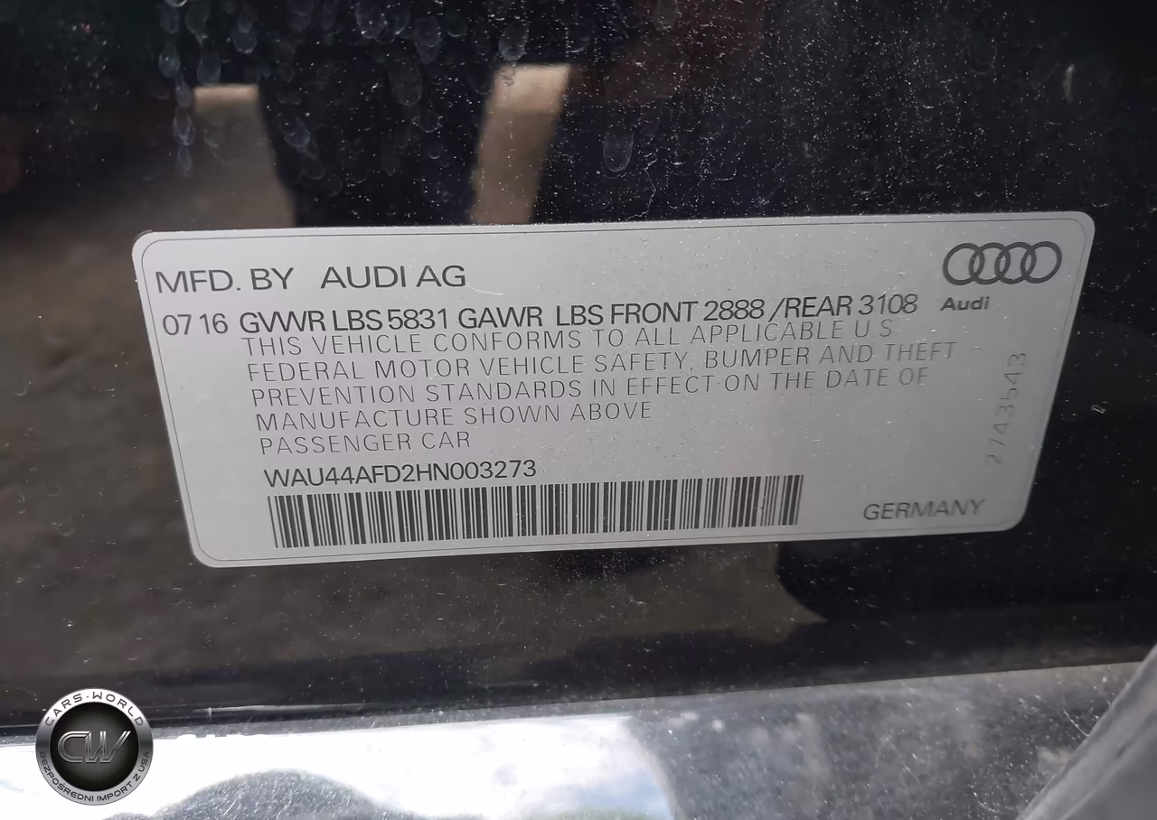 2017 Audi A8 L 3.0T VIN:WAU44AFD2HN003273 - 9