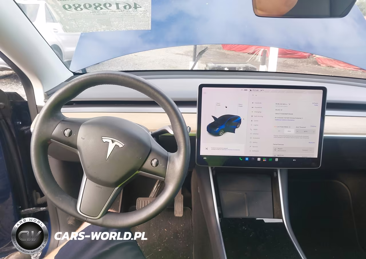 2021 Tesla Model Y Standard Range Rear-Wheel Drive VIN:5YJYGDED6MF106428 - 18