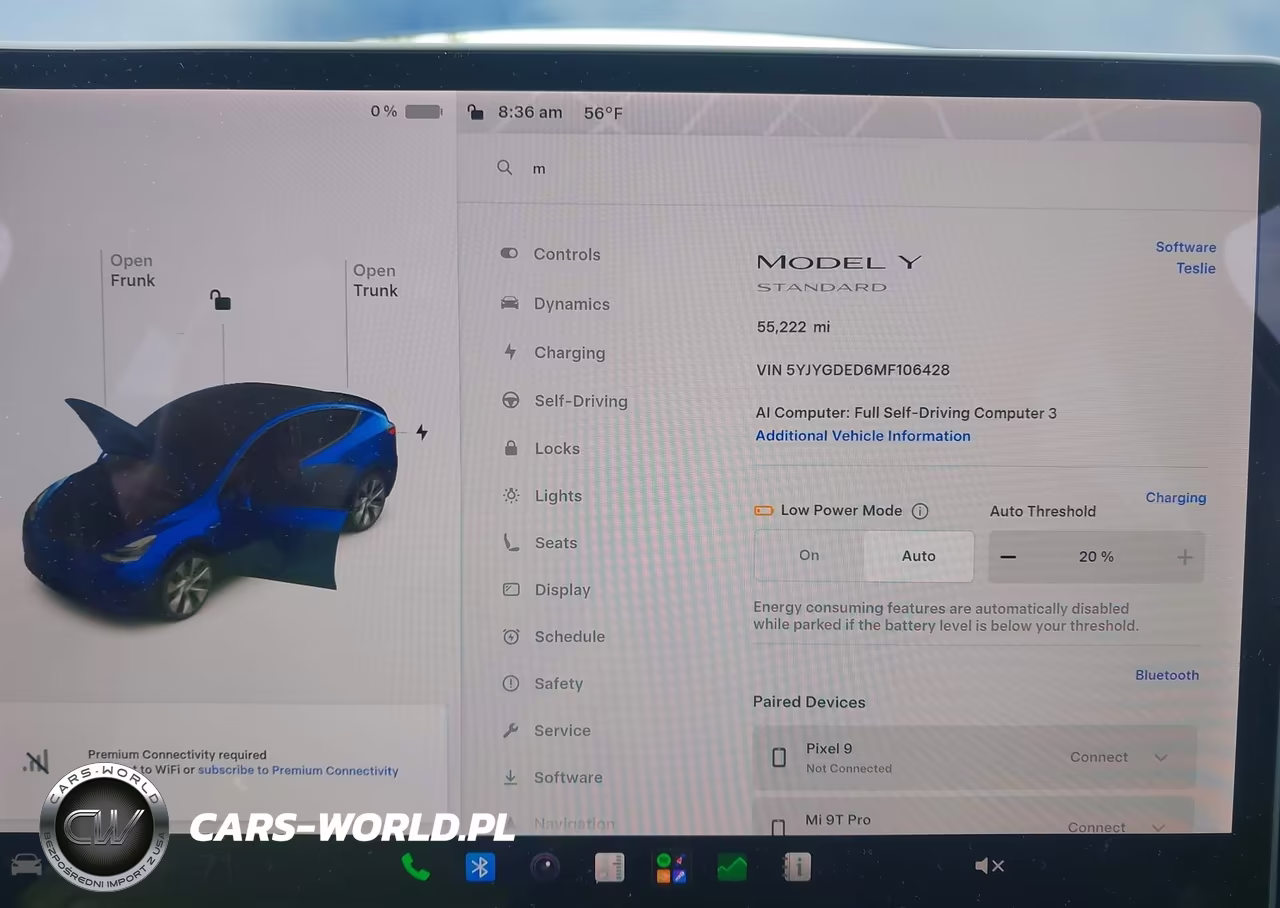 2021 Tesla Model Y Standard Range Rear-Wheel Drive VIN:5YJYGDED6MF106428 - 7