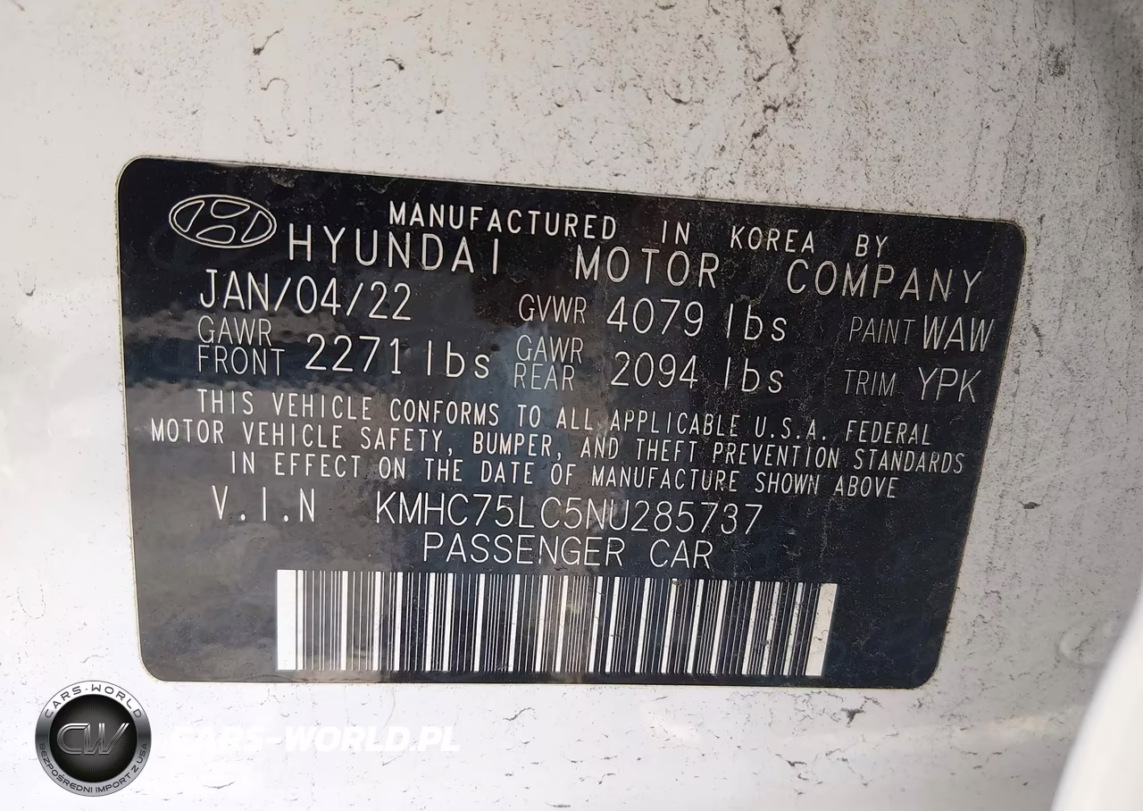 2022 Hyundai Ioniq Hybrid Se VIN:KMHC75LC5NU285737 - 9