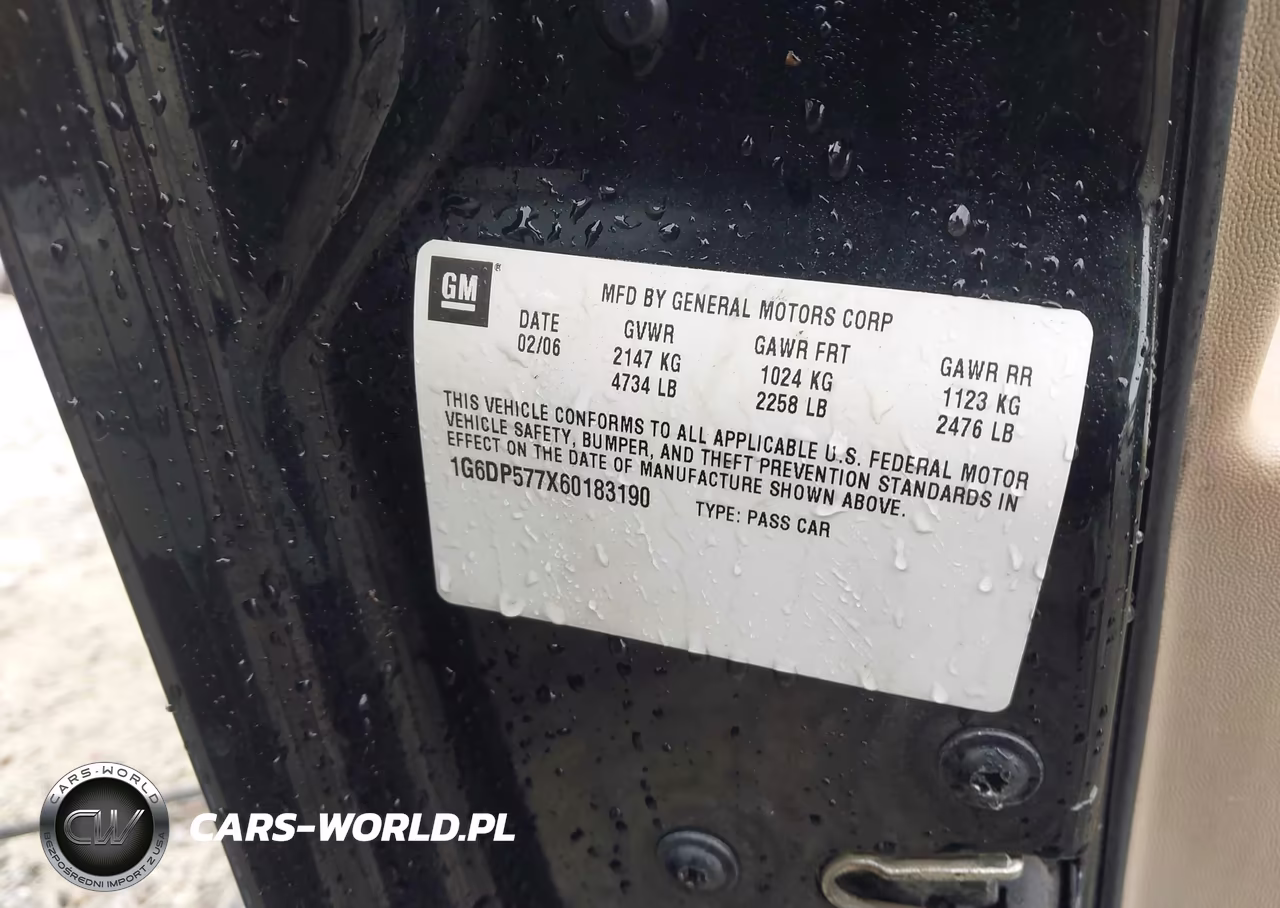 2006 Cadillac Cts Base W-1Sb VIN:1G6DP577X60183190 - 9