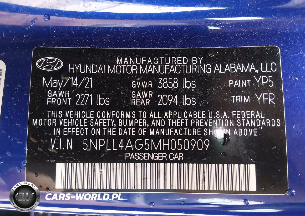2021 Hyundai Elantra Se VIN:5NPLL4AG5MH050909 - 9
