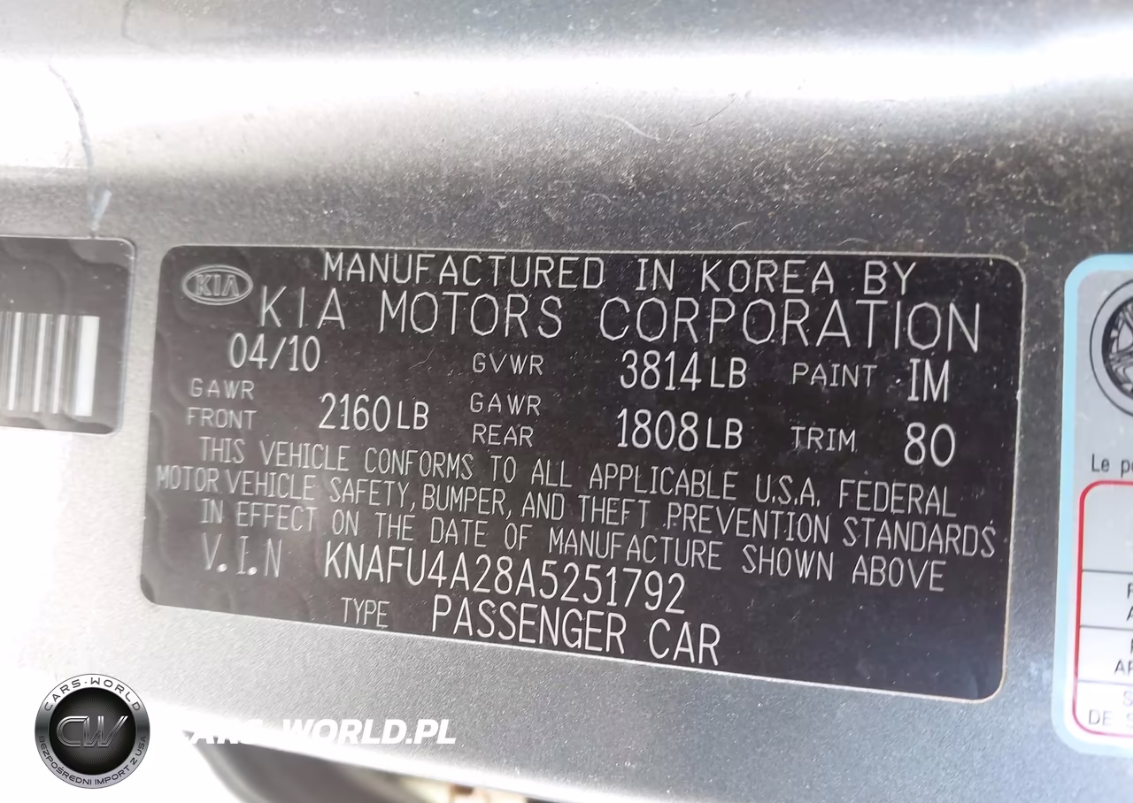 2010 Kia Forte Ex VIN:KNAFU4A28A5251792 - 9