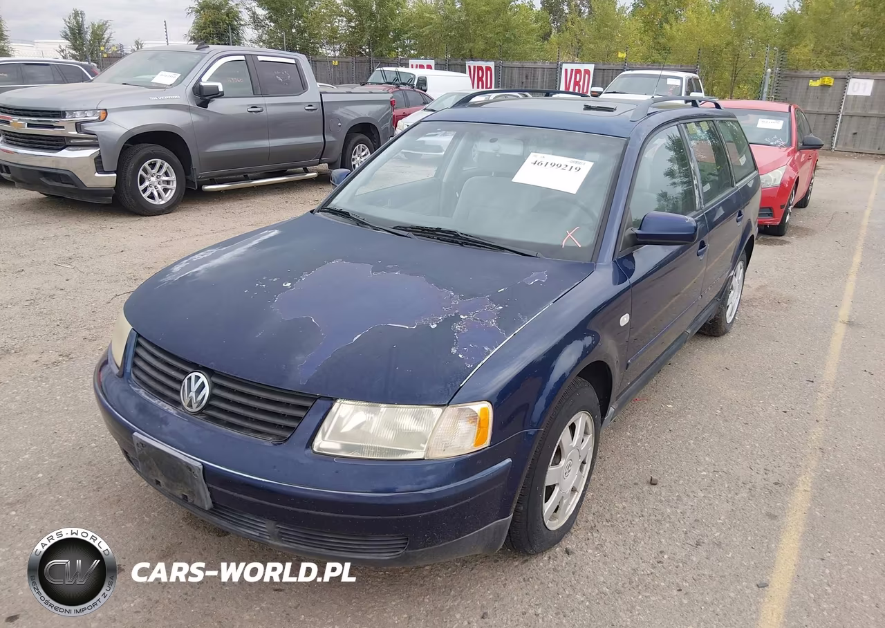 2000 Volkswagen Passat Gls VIN:WVWND23B9YE279224 - 2